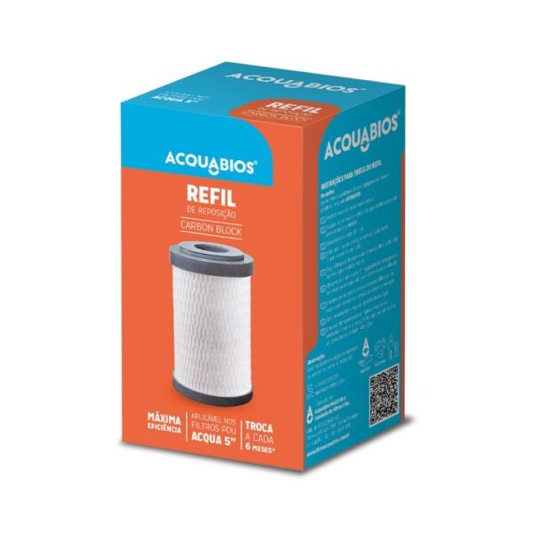 Refil Carbon Block 5" Acquabios